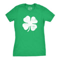 Womens Four Leaf Clover T Shirt Funny Saint Patricks Day Shamrock Lucky Irish Funny Womens T Shirts Cute Slimming Top Comfortable Soft Womenswear Saint Patrick's Day Tops for Women Women's Novelty Green