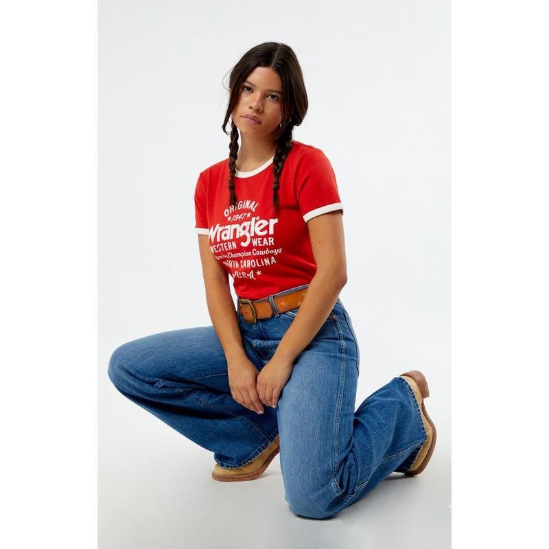 Wrangler Women's x PacSun Slim Ringer T-Shirt