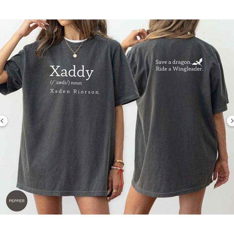 Xaddy Shirt Xaden Fourth Wing Iron Flame Sweatshirt Xaden Basgiath War College For Book Lover Dragon Rider Violet...