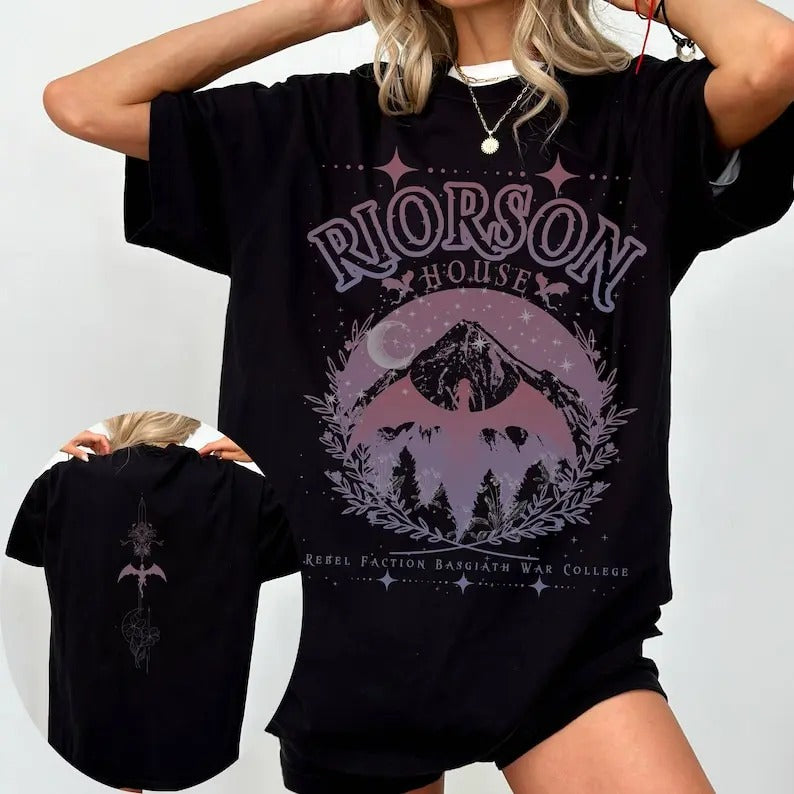 Xaden Ri0rson House shirt, Basgiath War College Shirt, Fourth Wing shirt, Iron Flame shirt, Dragon Rider Merch, Rebecca Yarros Apparel