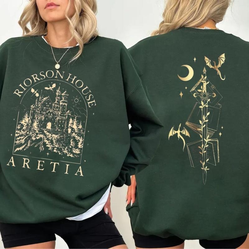 Xaden Riorson House Shirt Bookish Iron Flame Dragon Rider 2 Sided T-Shirts, Hoodie, Sweatshirt