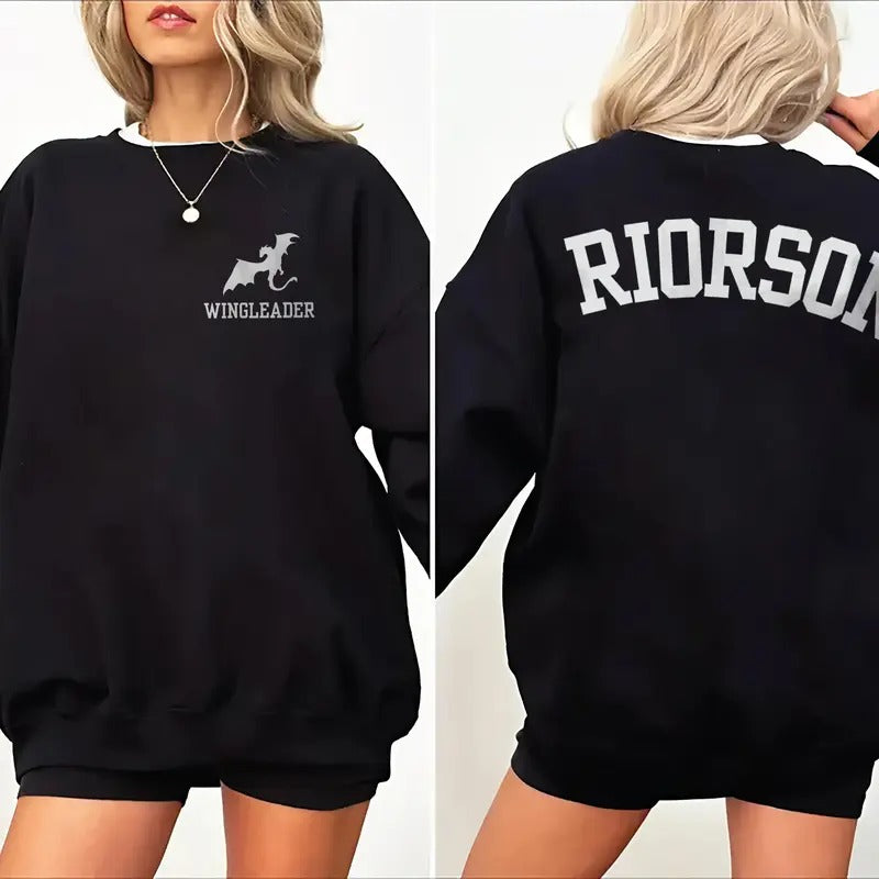 Xaden Riorson Wingleader Sweatshirt, Fourth Wing Series Sweatshirt, Bookish Tee Gift For Book Lover, Onyx Storm book merch