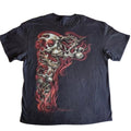 Y2K Gothic Punk Flaming Skulls Biker Grunge Affliction Black Graphic T-Shirt, Skulls Shirt, Unisex T-Shirt, Gift For Men