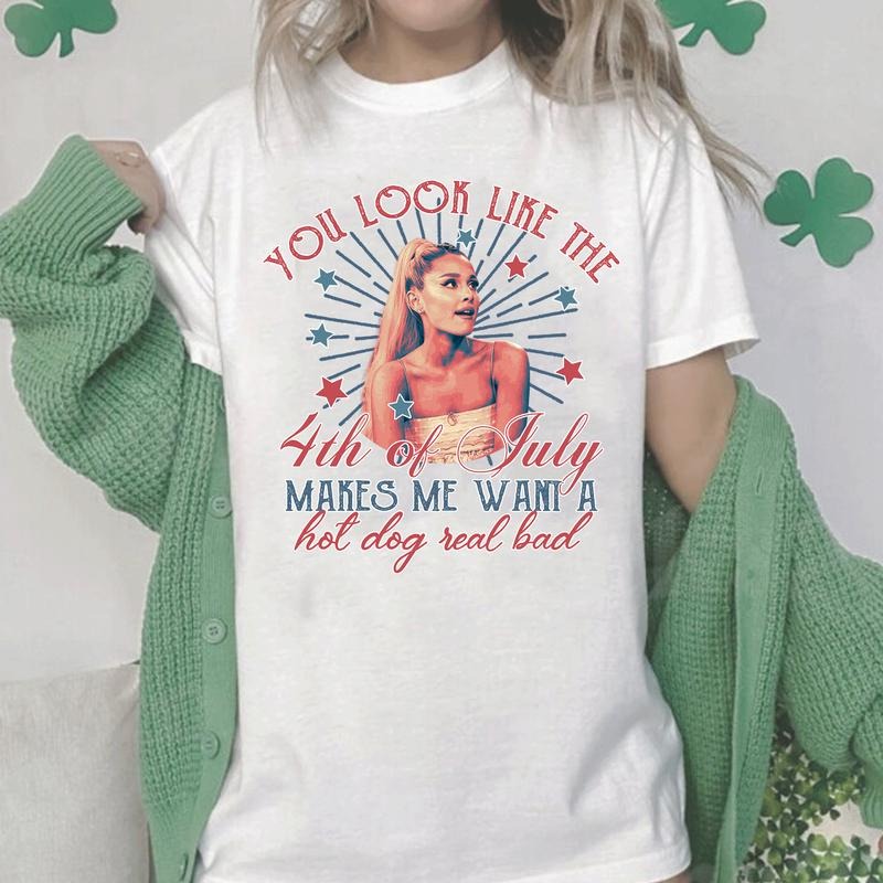 You Look Like The 4th Of July Makes Me Want A Hot Dog Real Bad  Shirt, Funny 4th Of July Gift Shirt Hoodie Sweatshirtstyle{n002}9