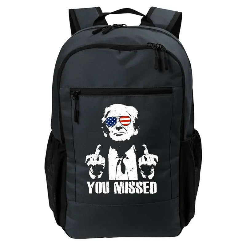 You Missed Finger Trump 2024 Take America Back Pennsylvania Rally Daily Commute Backpack