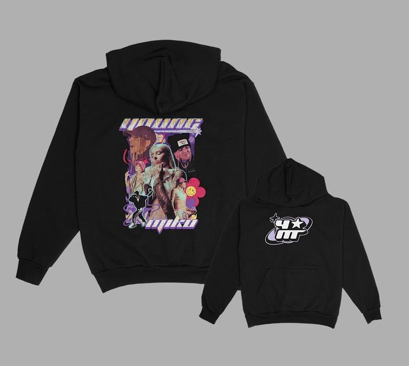 Young Miko Double Sided Unisex Premium Pullover Hoodie