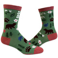 Youth Sister Bear Sock Funny Cute Siblings Brother Family Graphic Footwear Funny Graphic Socks Comfortable Fitted Spandex Cotton