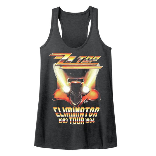 ZZ Top Eliminator Tour Official Ladies Racerback Heather Shirt