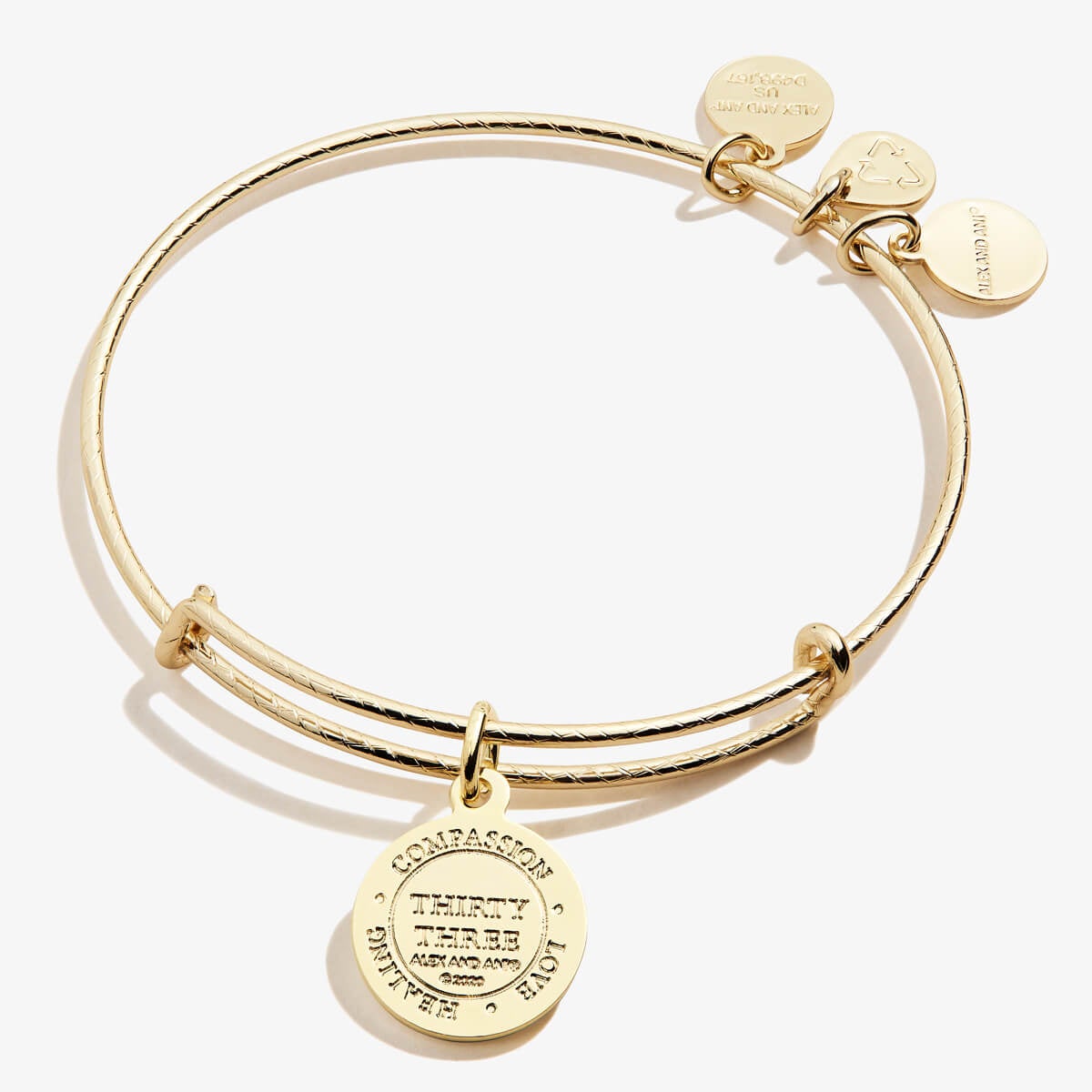 Number 33 Charm Bangle | Teacher, Generous, and Compassion