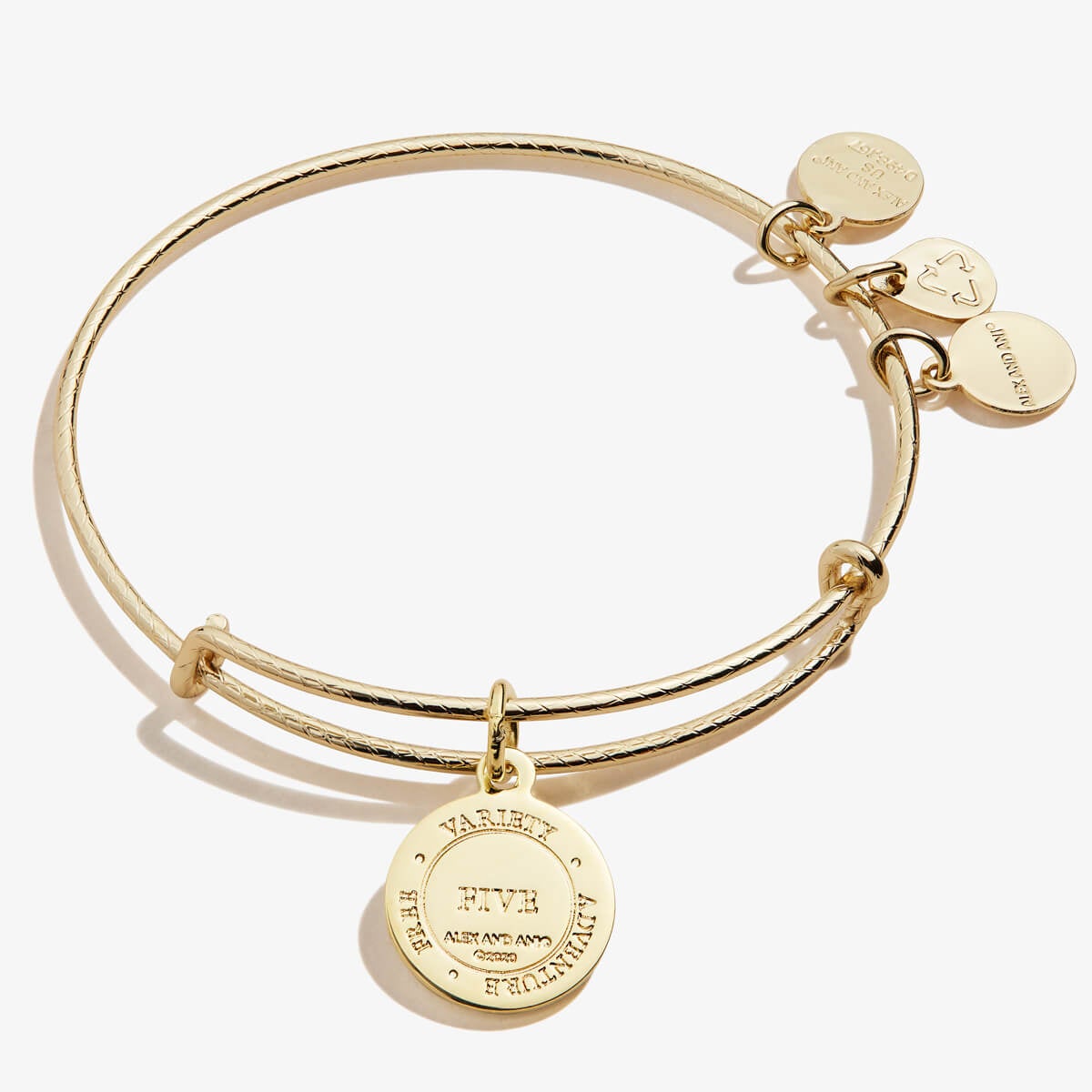 Number 5 Charm Bangle | Free, Variety, and Adventure