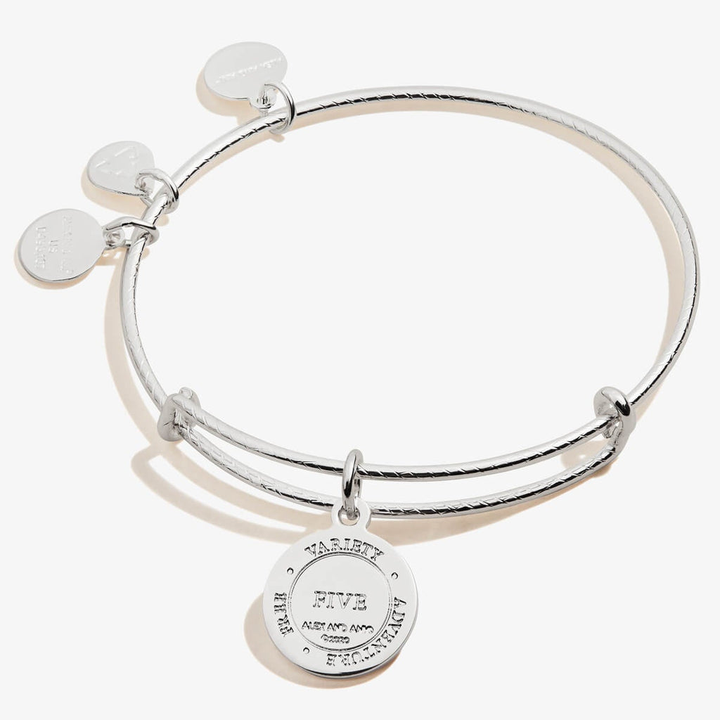Number 5 Charm Bangle | Free, Variety, and Adventure