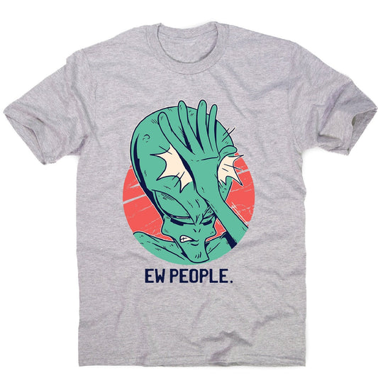 Alien facepalm - men's funny illustrations t-shirt