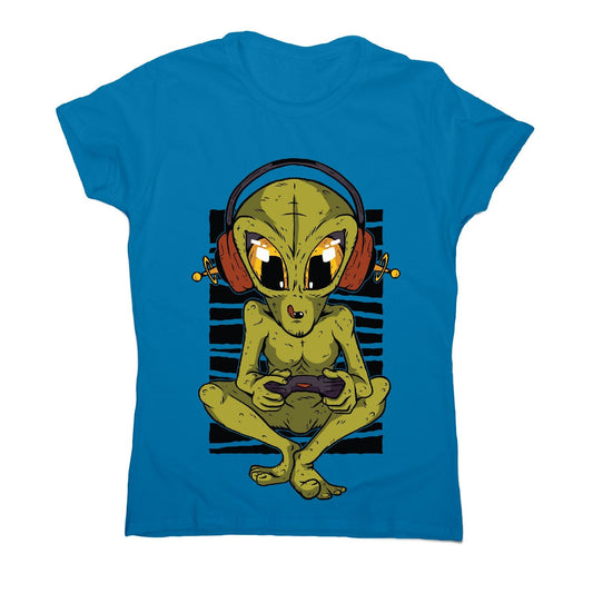 Alien gamer - women's funny premium t-shirt