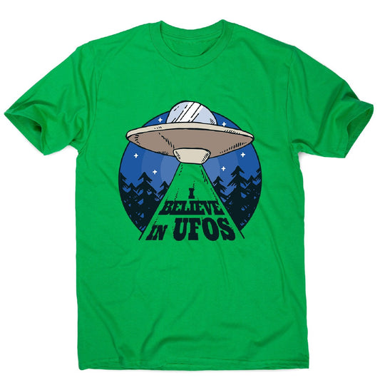 Alien spaceship - men's funny premium t-shirt