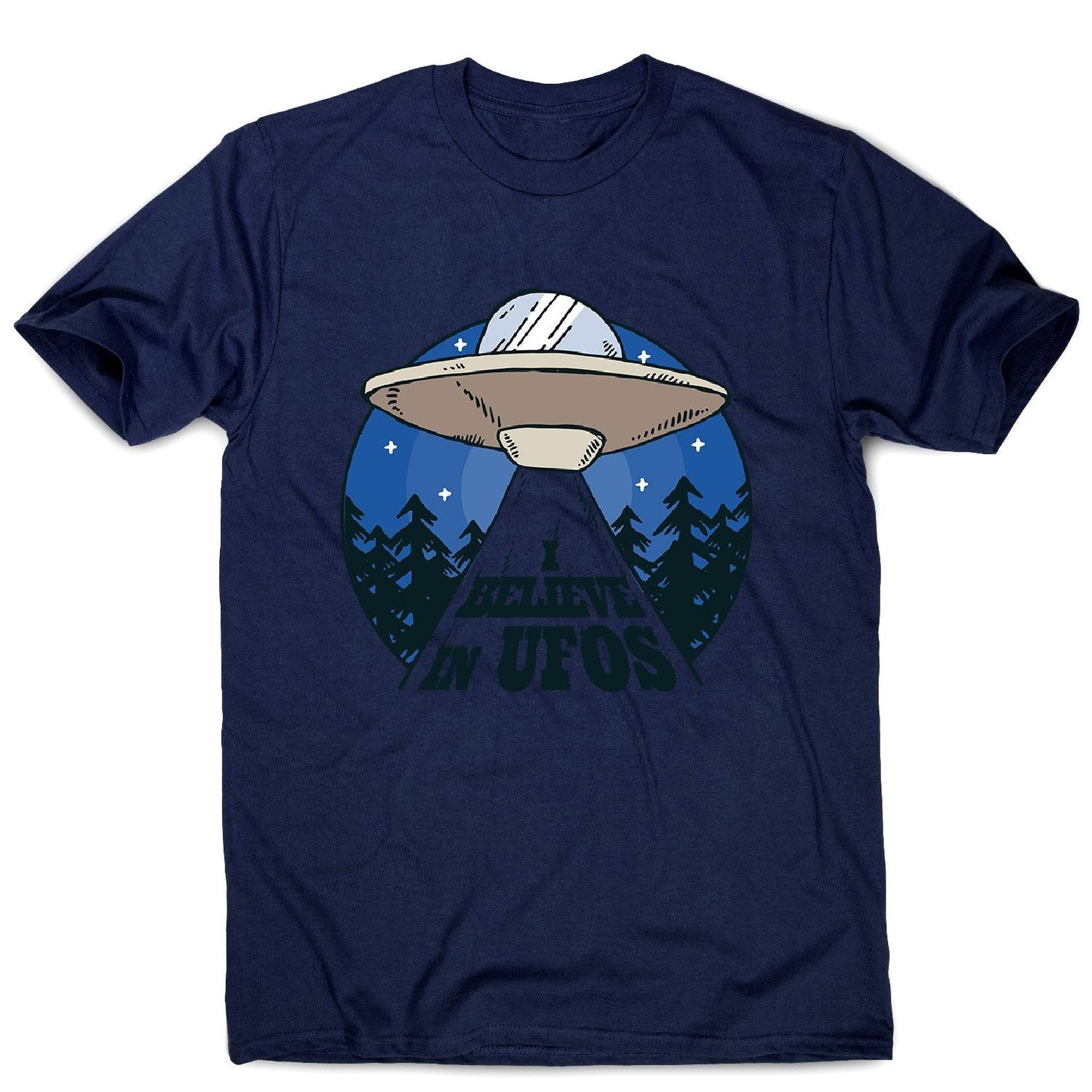 Alien spaceship - men's funny premium t-shirt