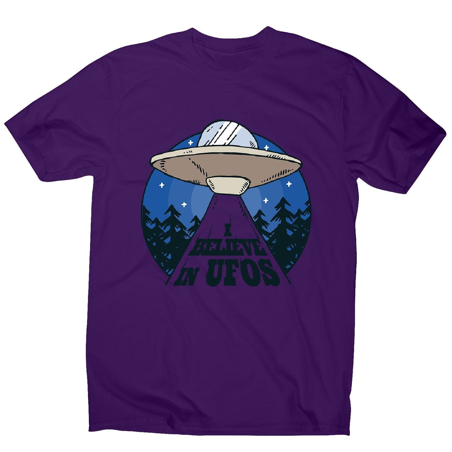 Alien spaceship - men's funny premium t-shirt