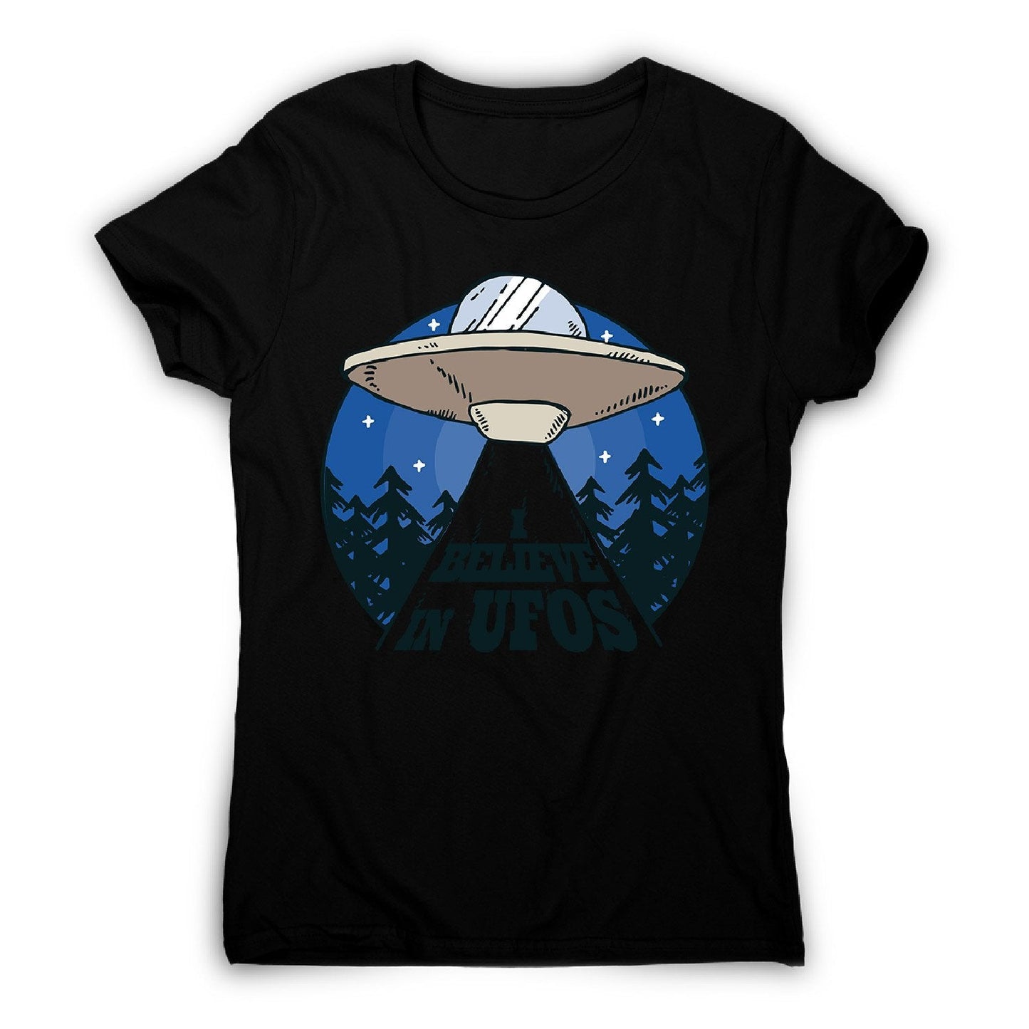 Alien spaceship - women's funny premium t-shirt