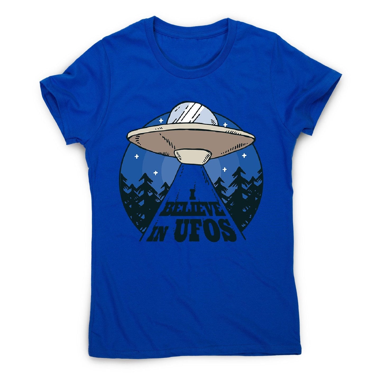 Alien spaceship - women's funny premium t-shirt