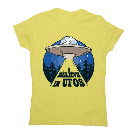 Alien spaceship - women's funny premium t-shirt