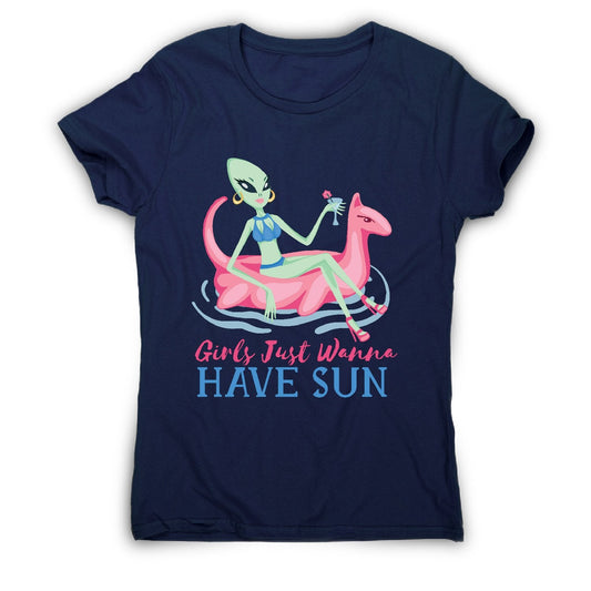 Alien sun - funny - women's t-shirt