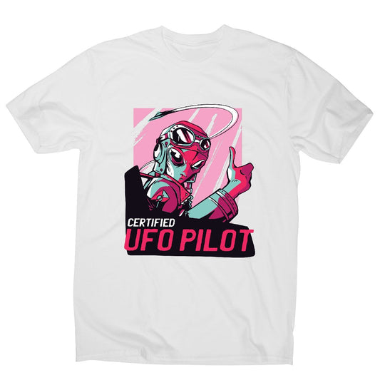 Alien ufo pilot t-shirt - men's funny premium t-shirt