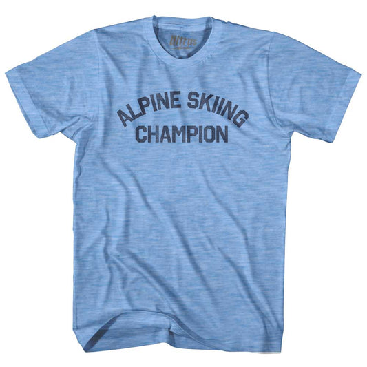 Alpine Skiing Champion Adult Tri-Blend T-shirt Style008