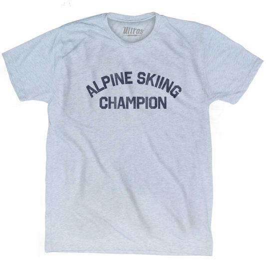 Alpine Skiing Champion Adult Tri-Blend T-shirt Style002