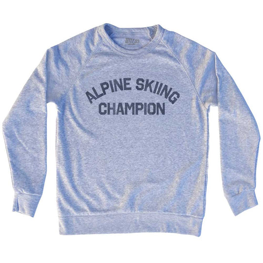 Alpine Skiing Champion Adult Tri-Blend Sweatshirt Style003
