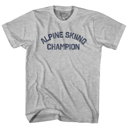 Alpine Skiing Champion Adult Cotton T-shirt Style011