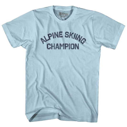 Alpine Skiing Champion Adult Cotton T-shirt Style003