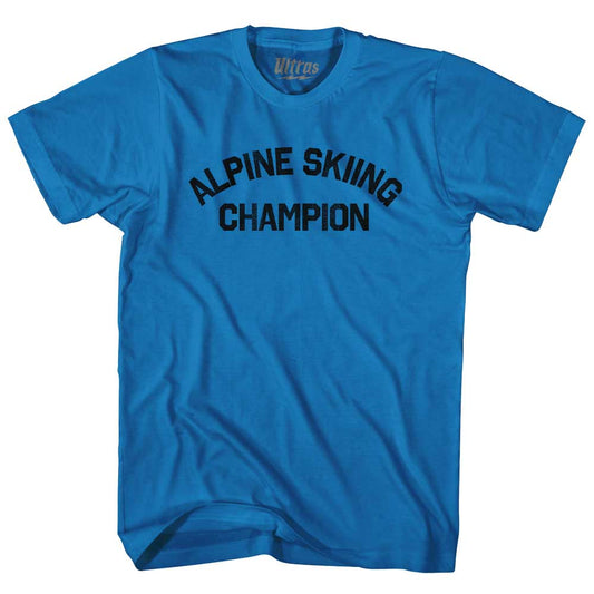 Alpine Skiing Champion Adult Cotton T-shirt Style002