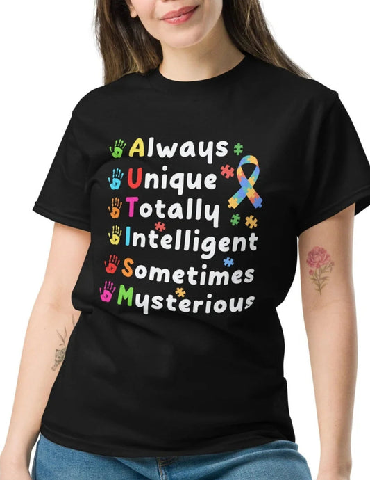 Always Unique Autism T-Shirt Ã¢â‚¬â€œ Celebrate Individuality Graphic Tee