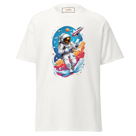 Astronaut Space TÃ¢â‚¬â€˜Shirt Cosmic Explorer Graphic Tee Unisex Cotton