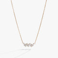 Crystal Baguette Bar Necklace