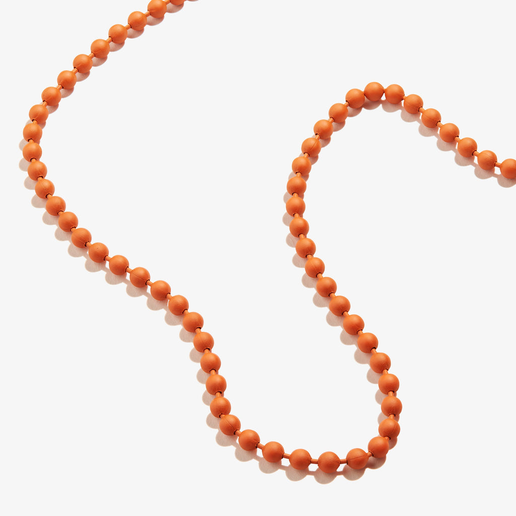Orange Ball Chain Necklace