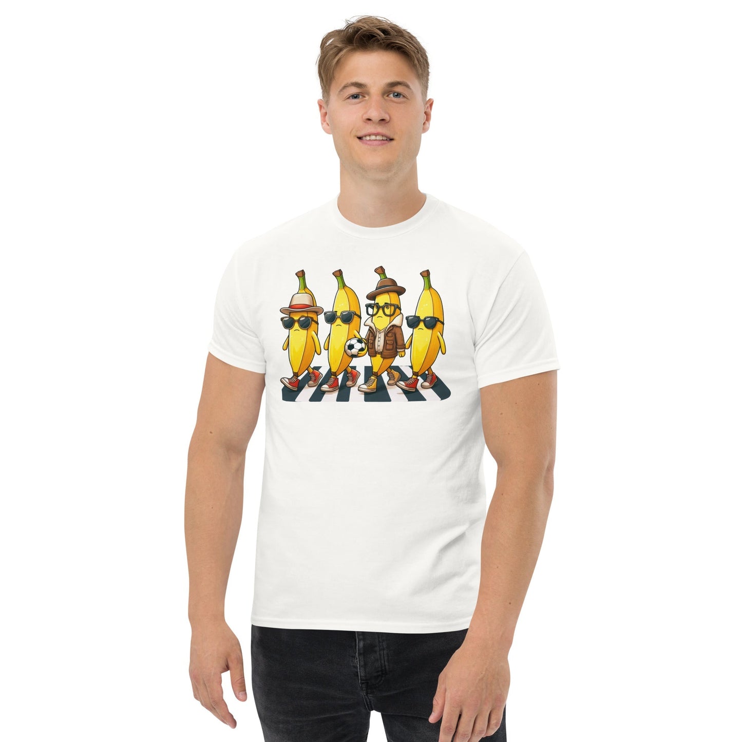 Banana Walking Soccer T-Shirt Ã¢â‚¬â€œ Fun Football Graphic Cotton Tee