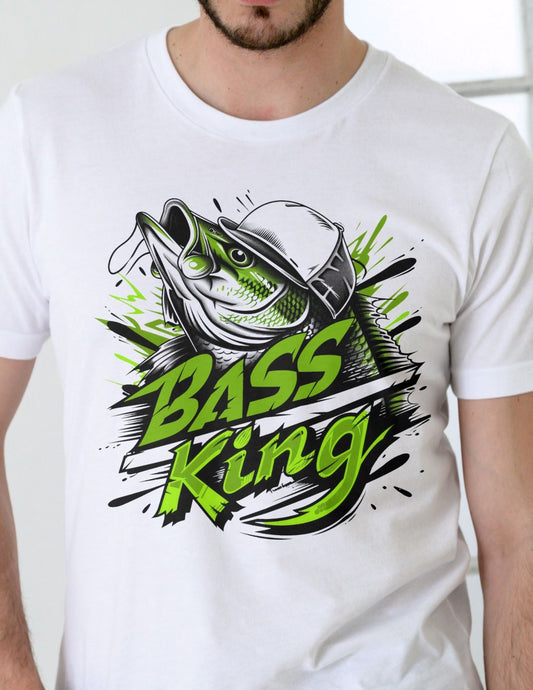 ass King Graphic Tee Perfect Gift for Fishing Lovers Cotton Tee
