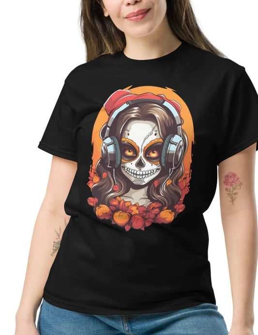 Premium Beats Skull TÃ¢â‚¬â€˜Shirt 100% Cotton Music and Skull Graphic Tee