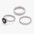 Black Onyx Ring Set of 3