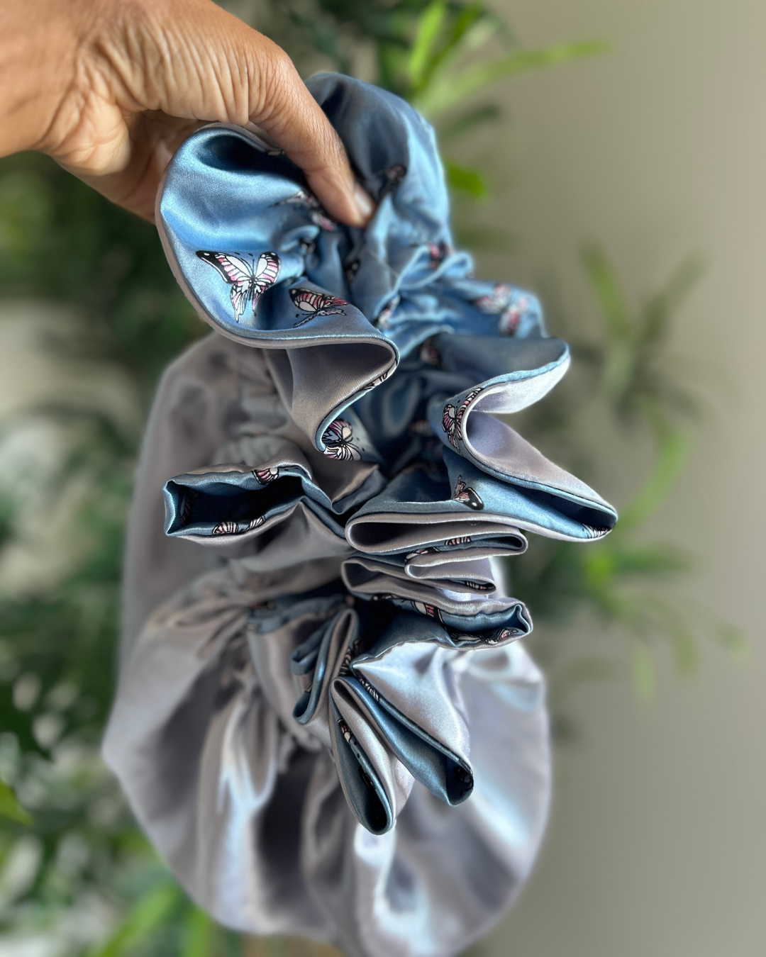 Garden Peach All Satin Bonnet