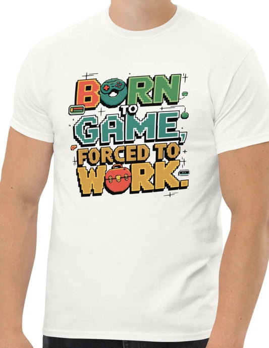 Born to Game T-Shirt Ã¢â‚¬â€œ Retro Gamer Graphic Cotton Tee