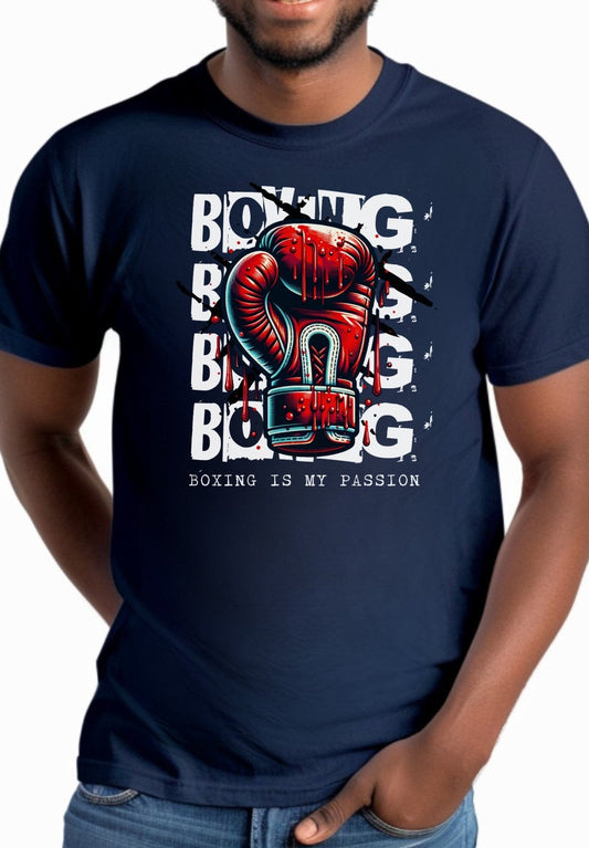 Boxing Lifestyle TÃ¢â‚¬â€˜Shirt Fighter's Heart Quote Graphic Tee