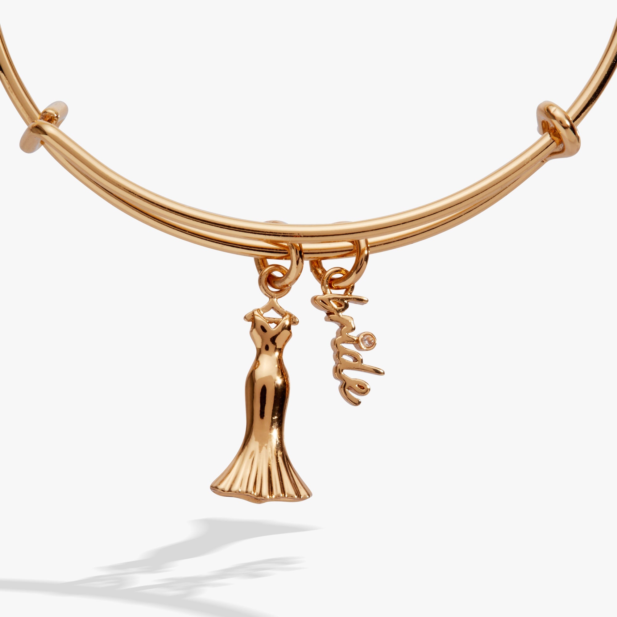 Bridal Gown Duo Charm Bangle