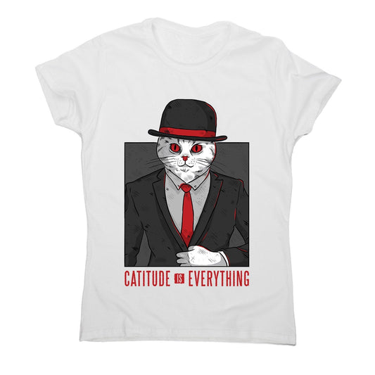 Cat quote - women's funny illustrations t-shirt