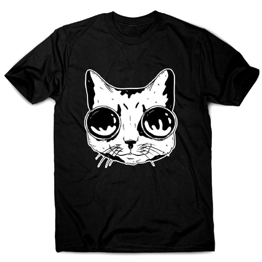 Cat with goggles - men's funny premium t-shirt