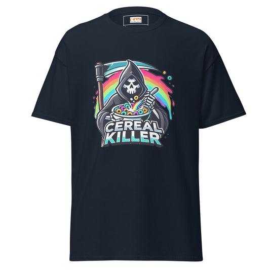 Cereal Killer Graphic Tee Dark Humor Breakfast Parody TÃ¢â‚¬â€˜Shirt