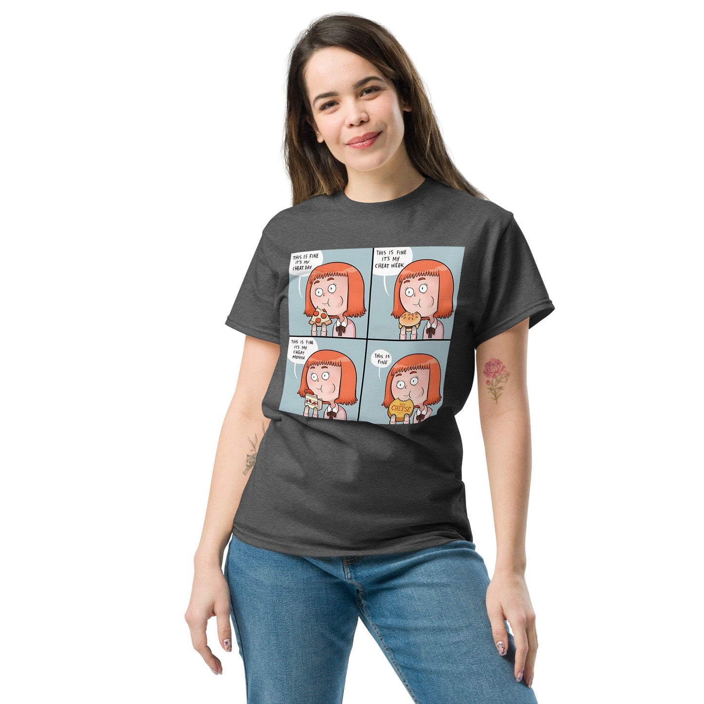 Cheat Day Meme T-Shirt Ã¢â‚¬â€œ Funny Food LoverÃ¢â‚¬â„¢s Meme Graphic Tee