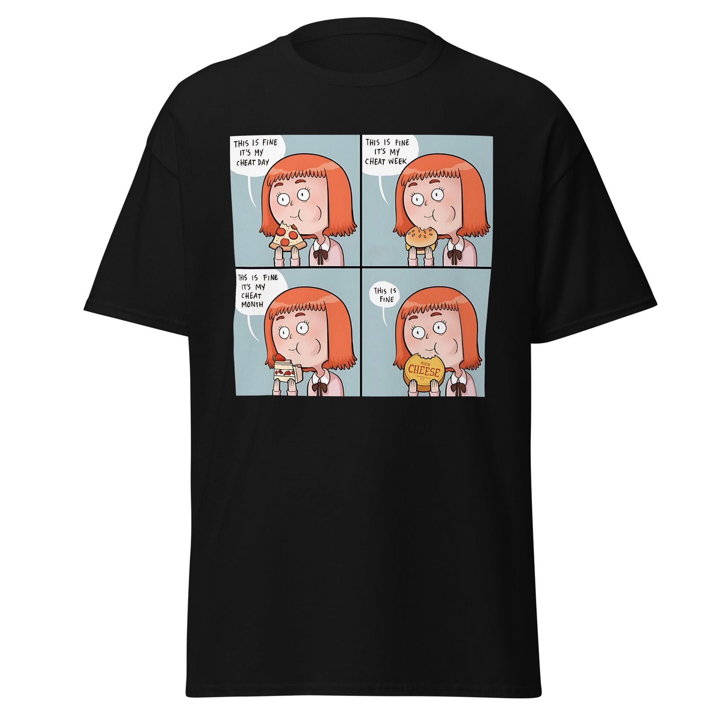 Cheat Day Meme T-Shirt Ã¢â‚¬â€œ Funny Food LoverÃ¢â‚¬â„¢s Meme Graphic Tee