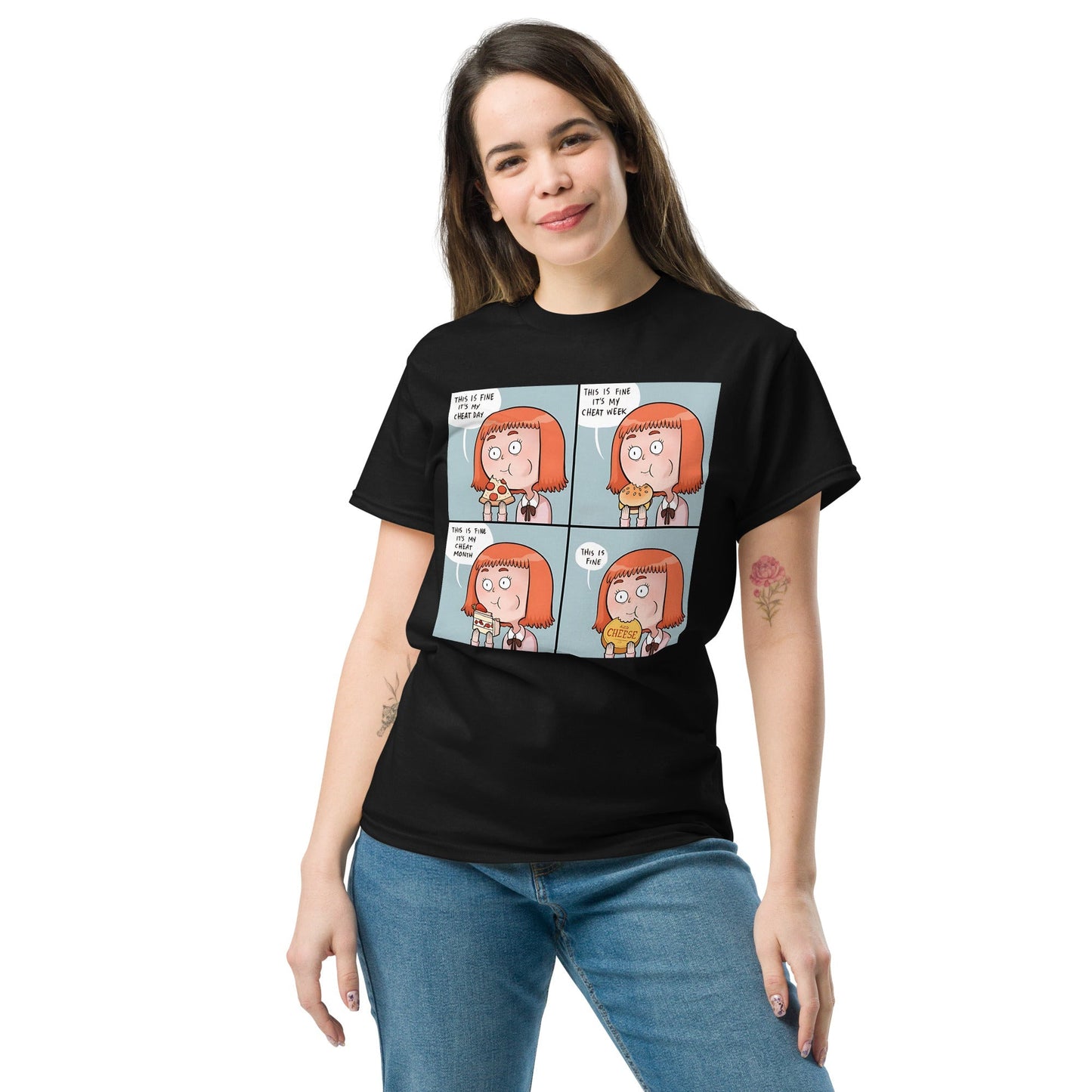 Cheat Day Meme T-Shirt Ã¢â‚¬â€œ Funny Food LoverÃ¢â‚¬â„¢s Meme Graphic Tee