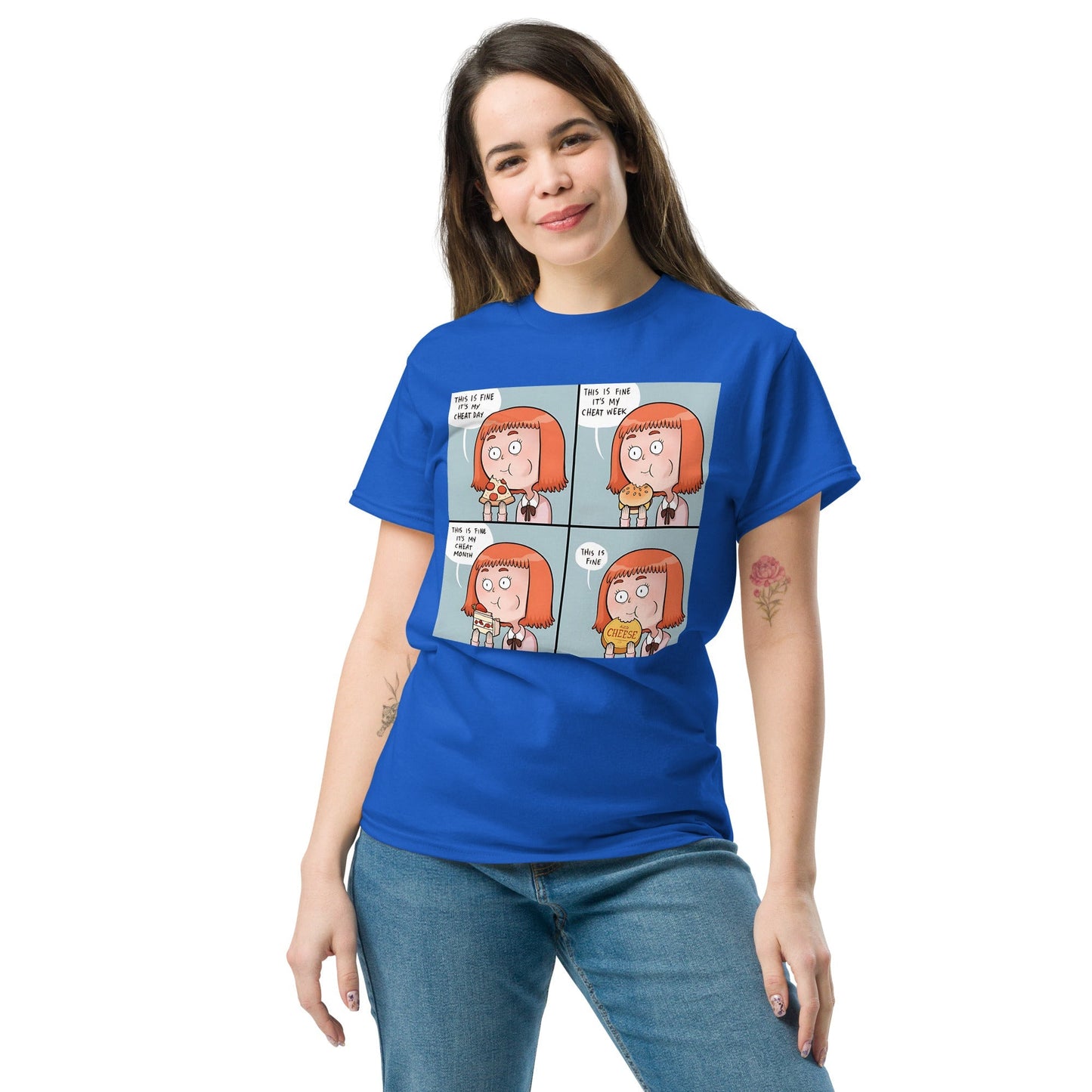 Cheat Day Meme T-Shirt Ã¢â‚¬â€œ Funny Food LoverÃ¢â‚¬â„¢s Meme Graphic Tee